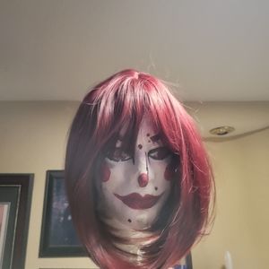 Dark red wig..New